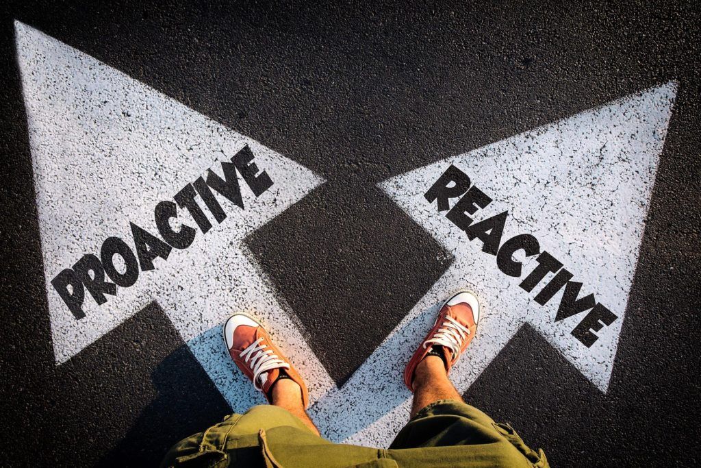 choose wisely: proactive vs reactive decision-making on pathway of choice. proactive it.