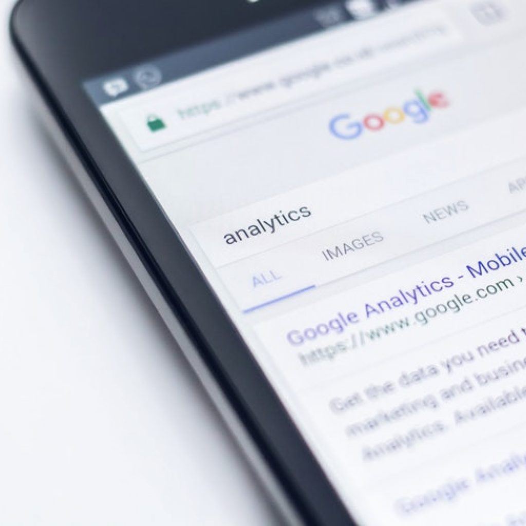 google analytics search results on mobile for insights. google calendar