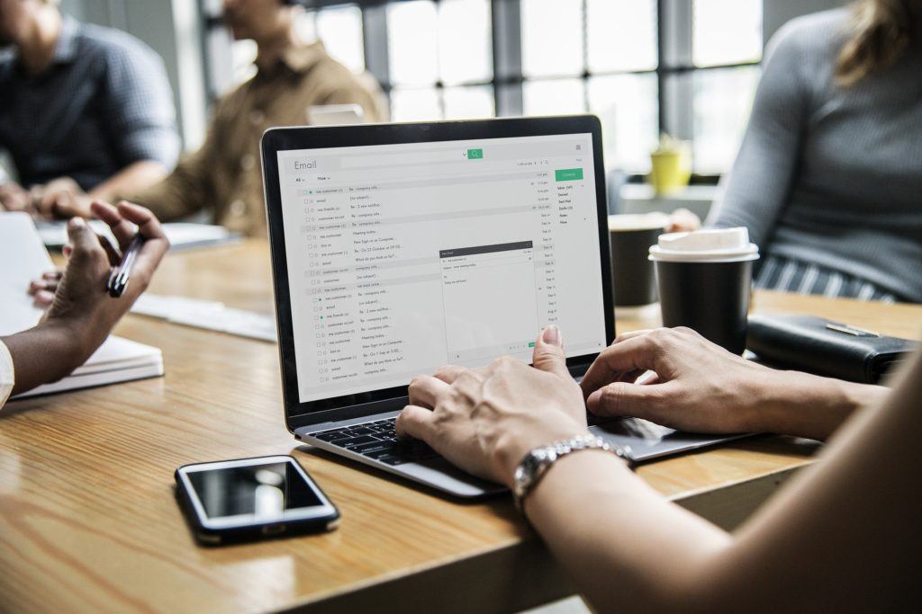 collaborative workspace with digital tools for team productivity and innovation.