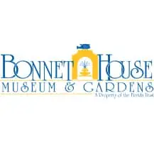 the logo for bonnet house museum and gardens