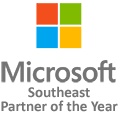 the logo for microsoft southeast partner of the year