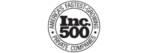 the inc 500 logo on a green background