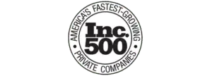 the inc 500 logo on a green background