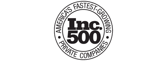 the inc 500 logo on a green background