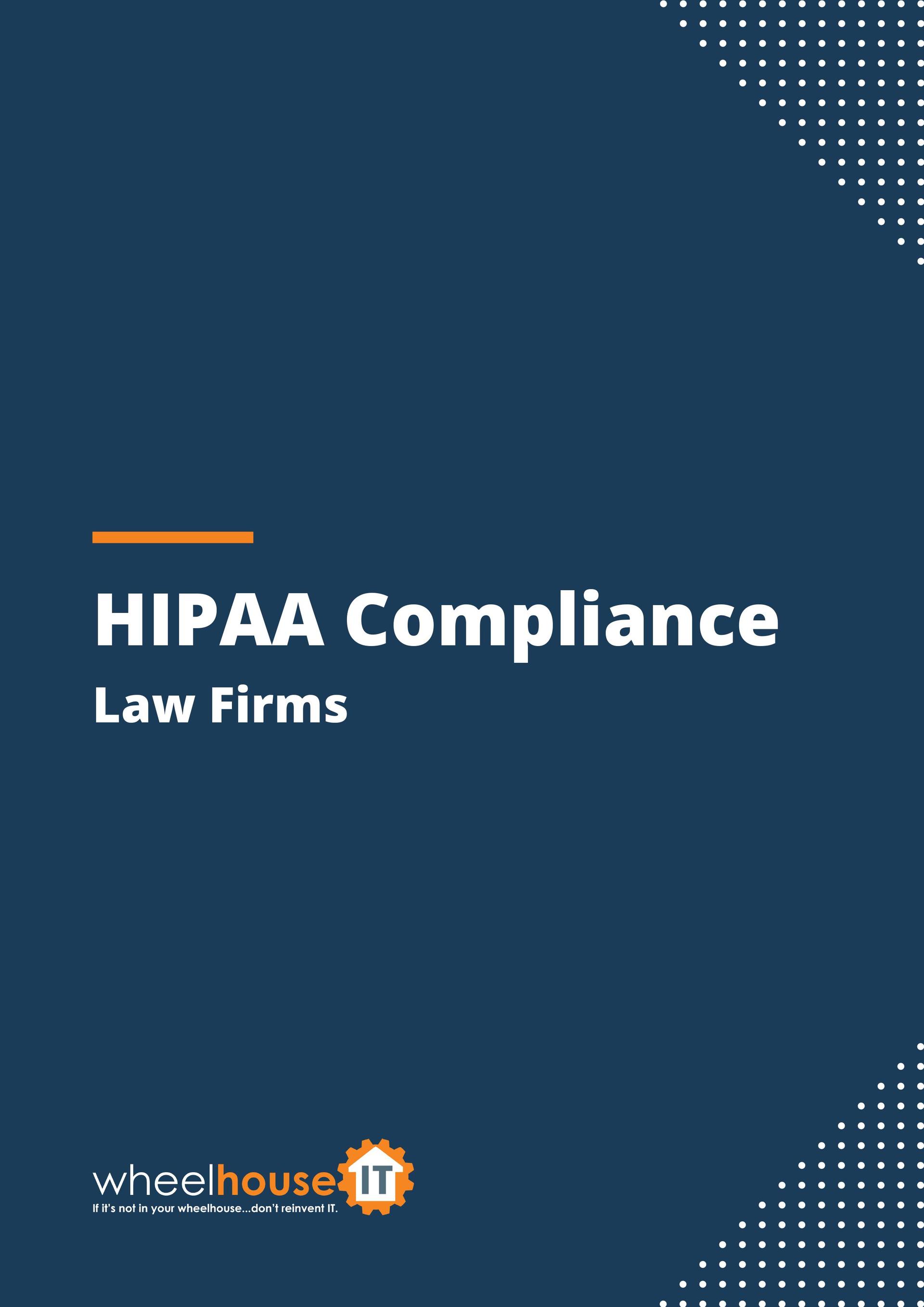 checklist hipaa compliance for law firms