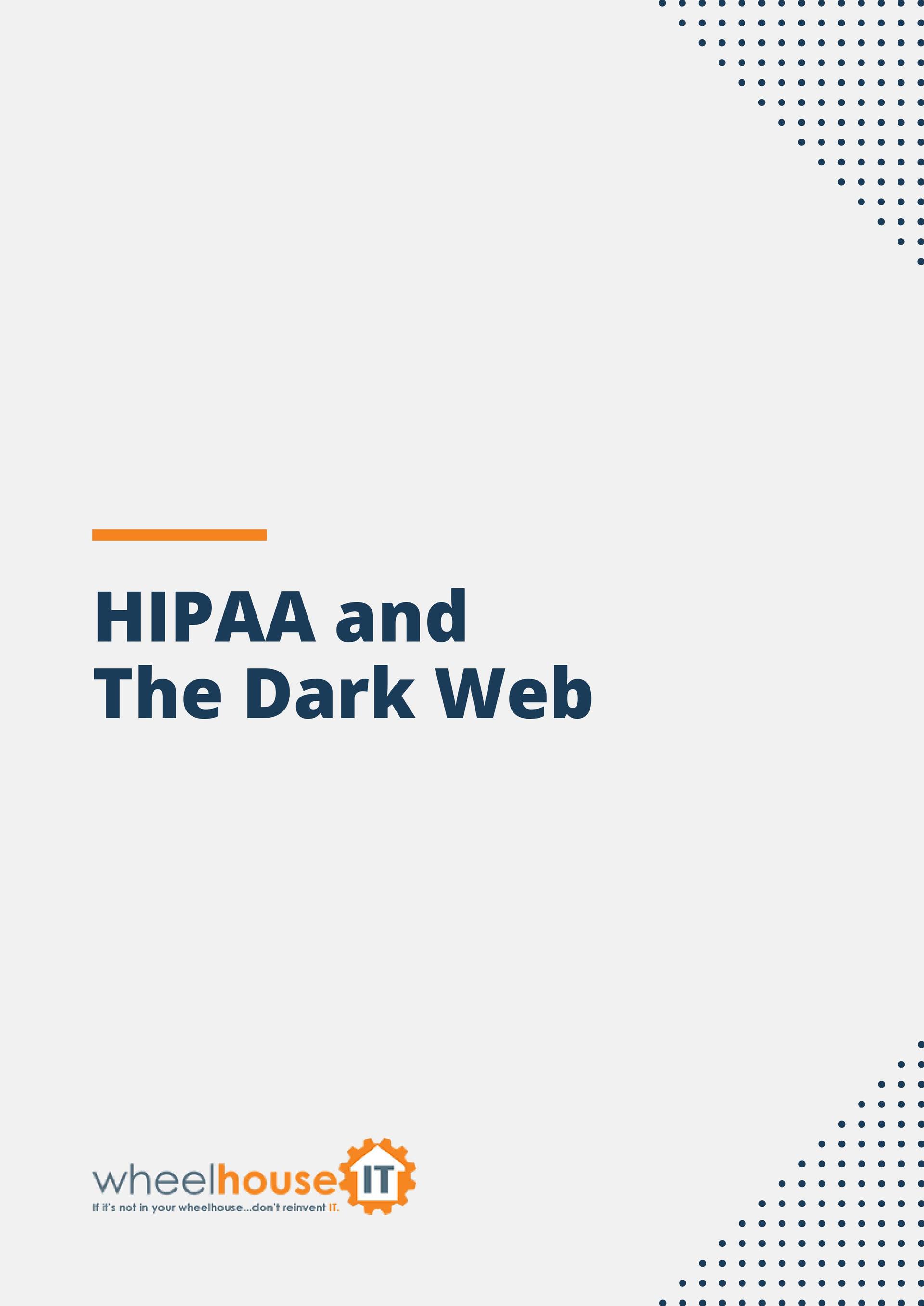 hipaa and the dark web