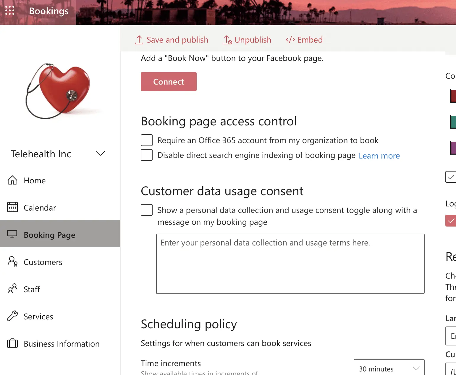 microsoft bookings public booking page preview