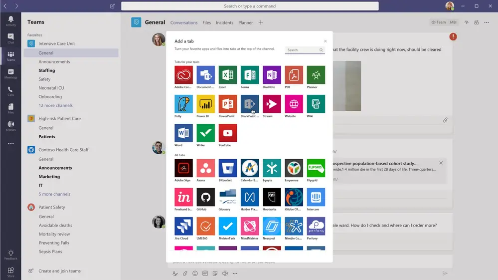 microsoft teams apps
