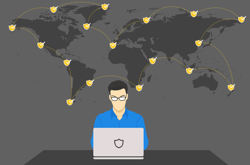 protecting global networks: cybersecurity expert at work