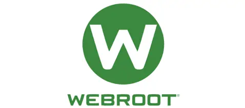 Webroot endpoint security dashboard showing threat detection status and active device protection