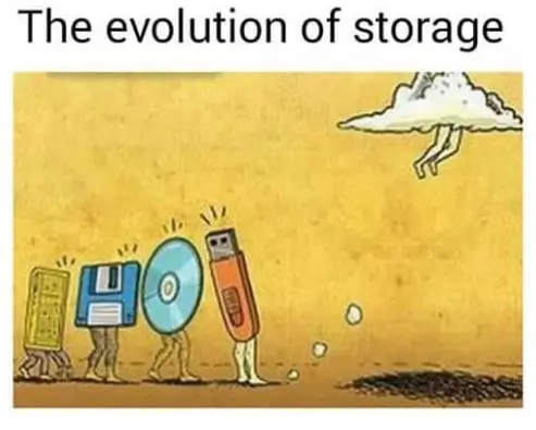 cloud computing meme panel one - someone asking what the cloud is