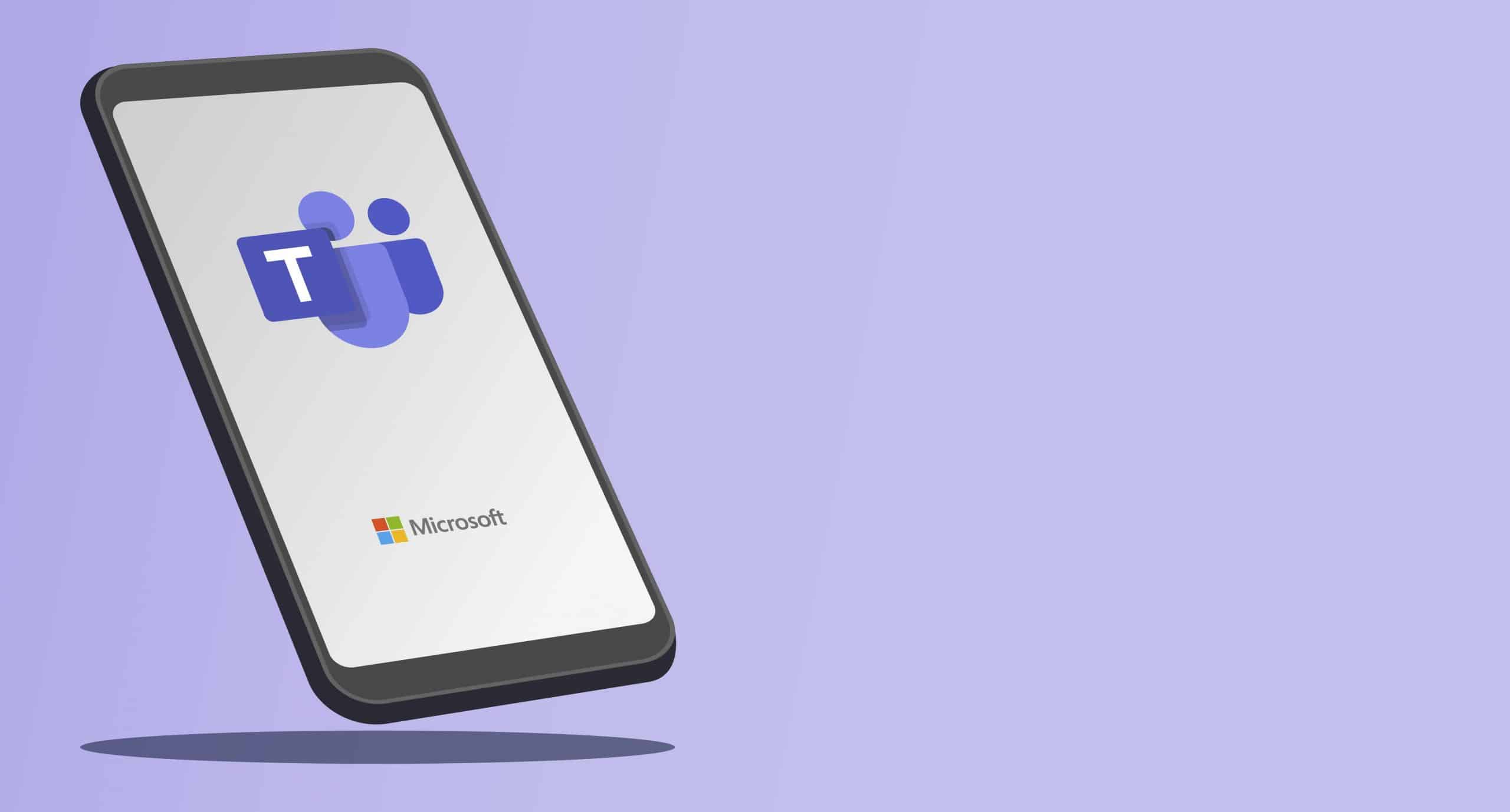 Stay connected with Microsoft Teams on your sleek smartphone for seamless collaboration.