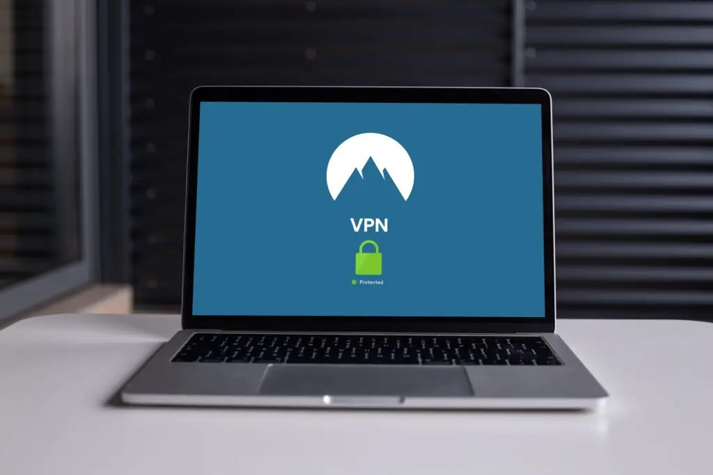 Secure Vpn Laptop In Minimalist Workspace For Enhanced Online Privacy. secure vpn laptop in minimalist workspace for enhanced online privacy.