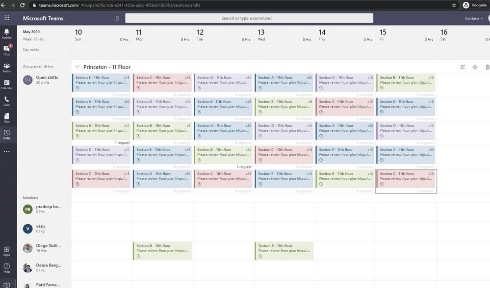a screenshot of a calendar on a computer screen