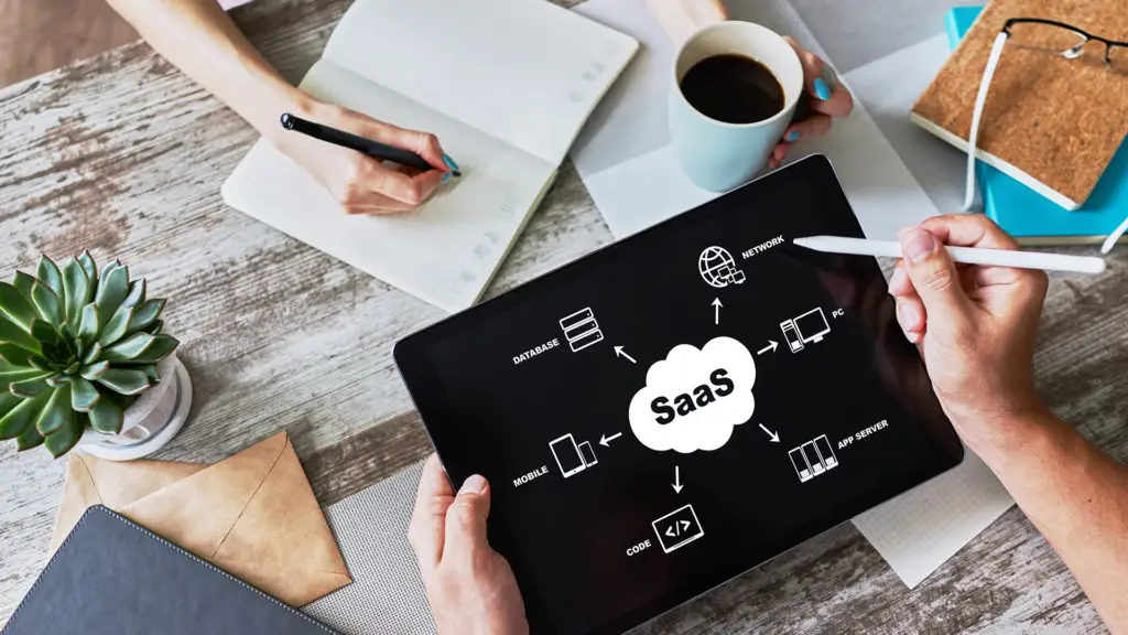 saas collaboration: modern workspace discussion on software as a service.