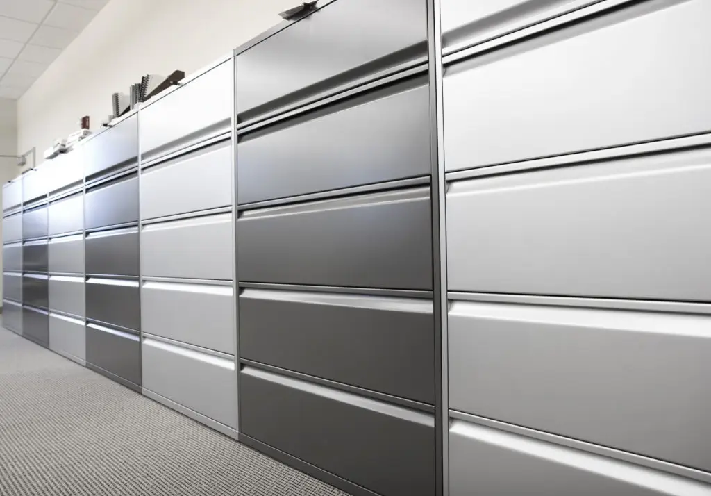 Modern Filing Cabinets In A Sleek Office Setup Promoting Organization And Efficiency. modern filing cabinets in a sleek office setup promoting organization and efficiency.
