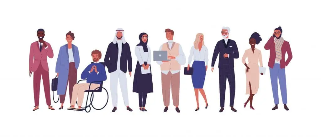 Inclusive Professionals Standing Together In Unity, Showcasing Diversity And Modern Workplaces. inclusive professionals standing together in unity, showcasing diversity and modern workplaces.