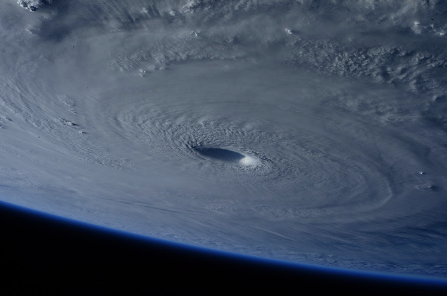 an image of a hurricane taken from space