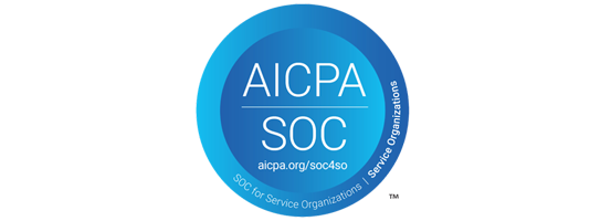 aicpa soc certification logo promotes best practices in financial reporting and risk management.
