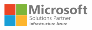 microsoft logo showcasing solutions partner and azure infrastructure services.