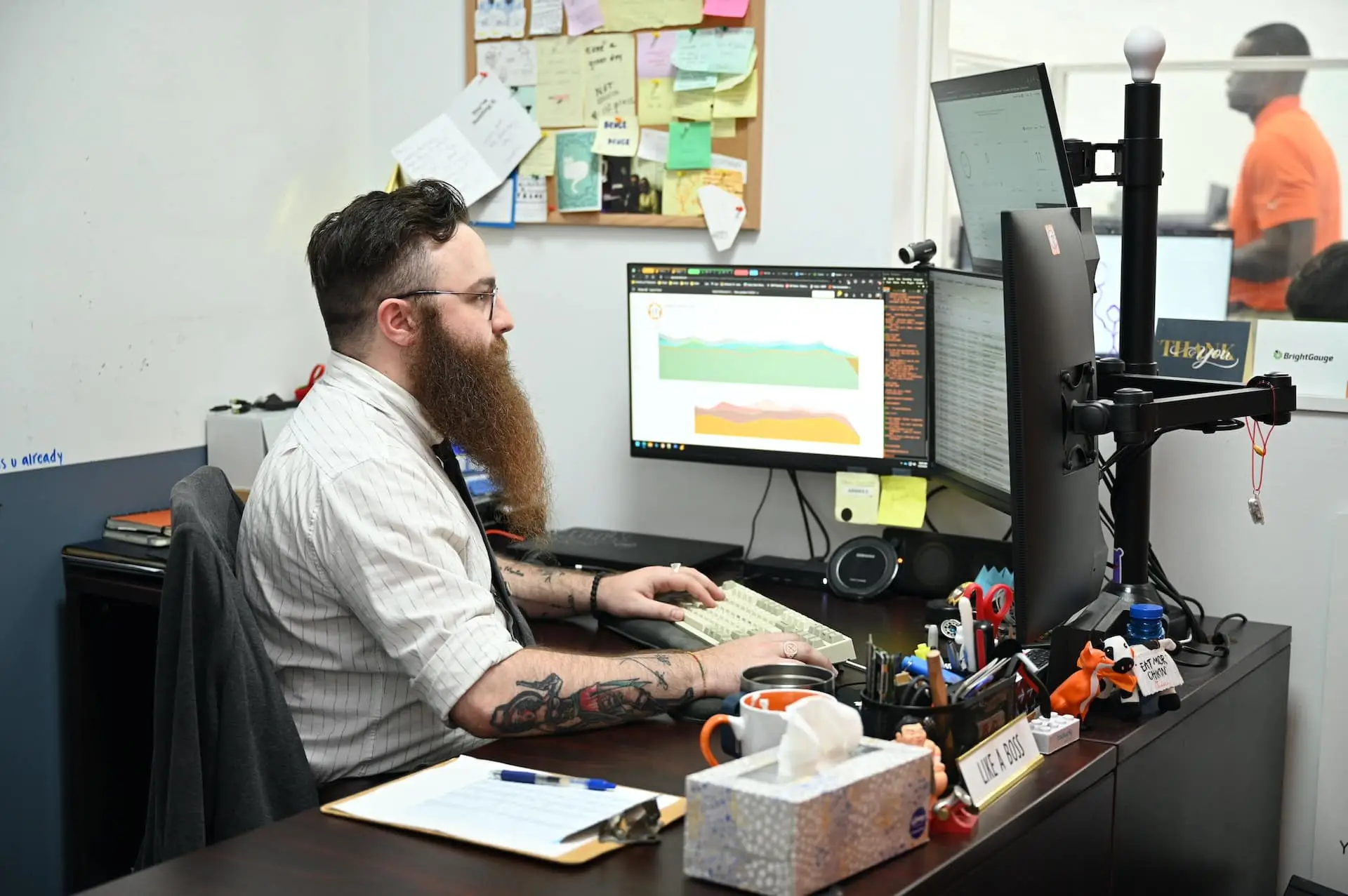 wheelhouse it support manager working at his desk