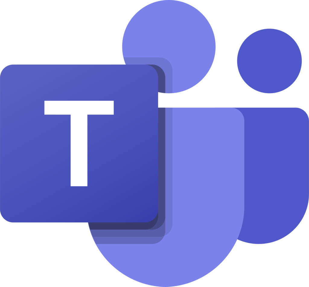 a blue square with the letter t on it