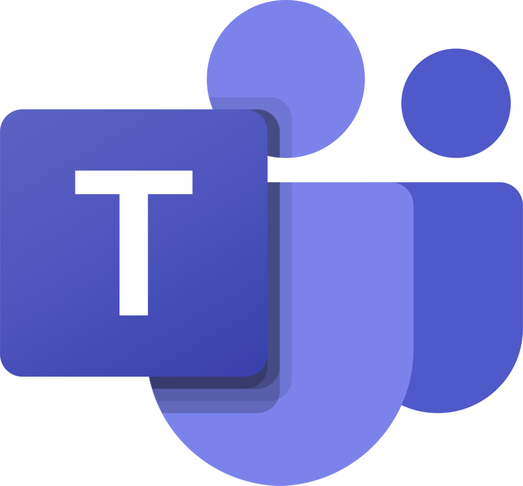 a blue square with the letter t on it