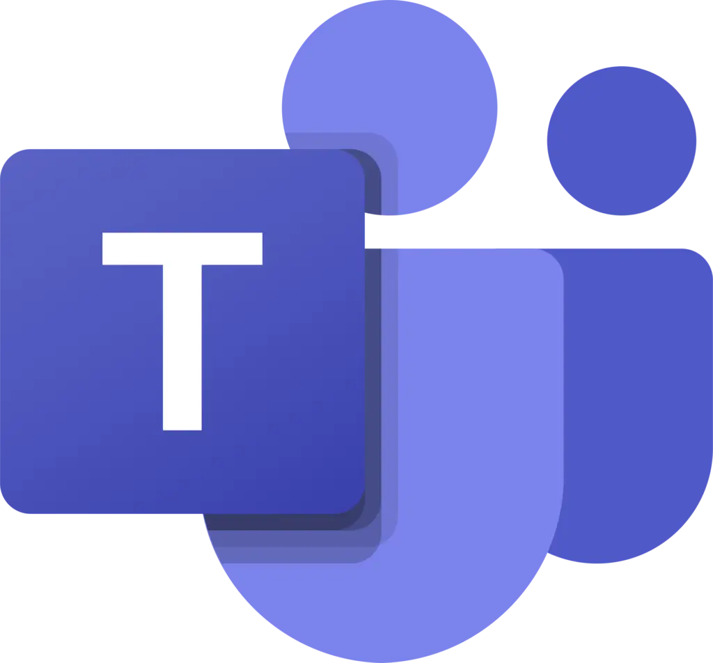 a blue square with the letter t on it