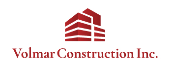 the logo for volmar construction inc