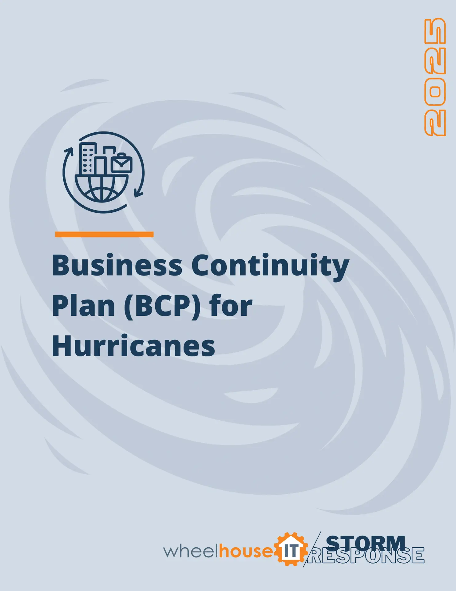 business continuity plan (bcp) cover for hurricanes 2025 by wheelhouseit and storm response.