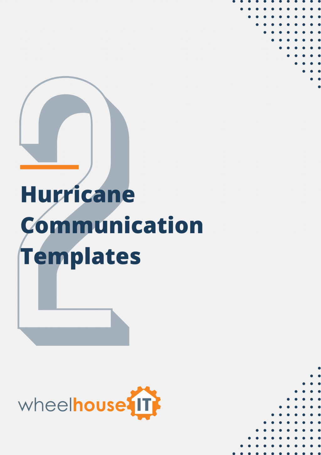 the cover for hurricane communication templates