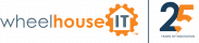 Professional logo for Wheelhouse IT celebrating 25 years of innovation in information technology.